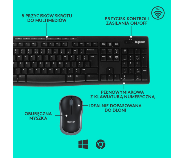 Logitech OUTLET - MK270 Wireless - 1360195 - zdjęcie 8